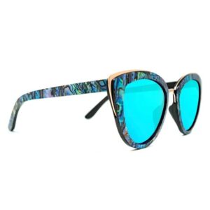 SLYK Bombshell Sunglasses (Abalone Seashell/Ice Blue)