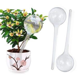 Plant Self Watering Stakes, 10pcs Clear Plant Self-Watering Bulbs, Flower Plant Automatic Watering Device, Self Watering Planter Insert Garden Waterer for Plant Indoor Outdoor Flower