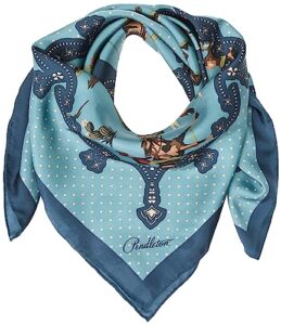 pendleton silk scarf, desert riders blue, 1-sz