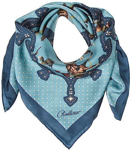 Pendleton Silk Scarf, Desert Riders Blue, 1-SZ