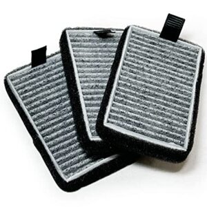 Nispira DSTx 2.0 Air Purifier Carbon HEPA Filter Replacement | Compatible with Clarifion Plug in Air Ionizer | Remove Smoke, Pet Dander, Odor | Pack of 3