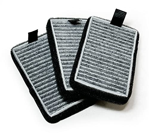 Nispira DSTx 2.0 Air Purifier Carbon HEPA Filter Replacement | Compatible with Clarifion Plug in Air Ionizer | Remove Smoke, Pet Dander, Odor | Pack of 3