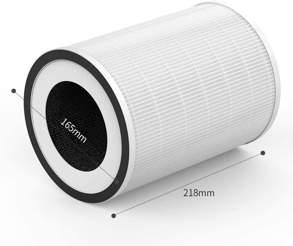 Afloia Air Purifiers for Home Bedroom Large Room Up to 1076 Ft², Kilo White, Afloia Pet Allergy Filter for Kilo, 1 Pack