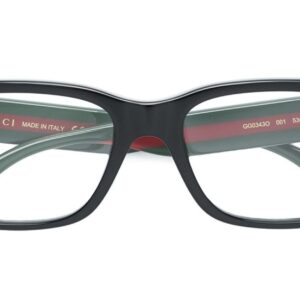 Gucci GG0343O Rectangular Eyeglasses + Bundle with eSHADES Luxury Eyewear Kit