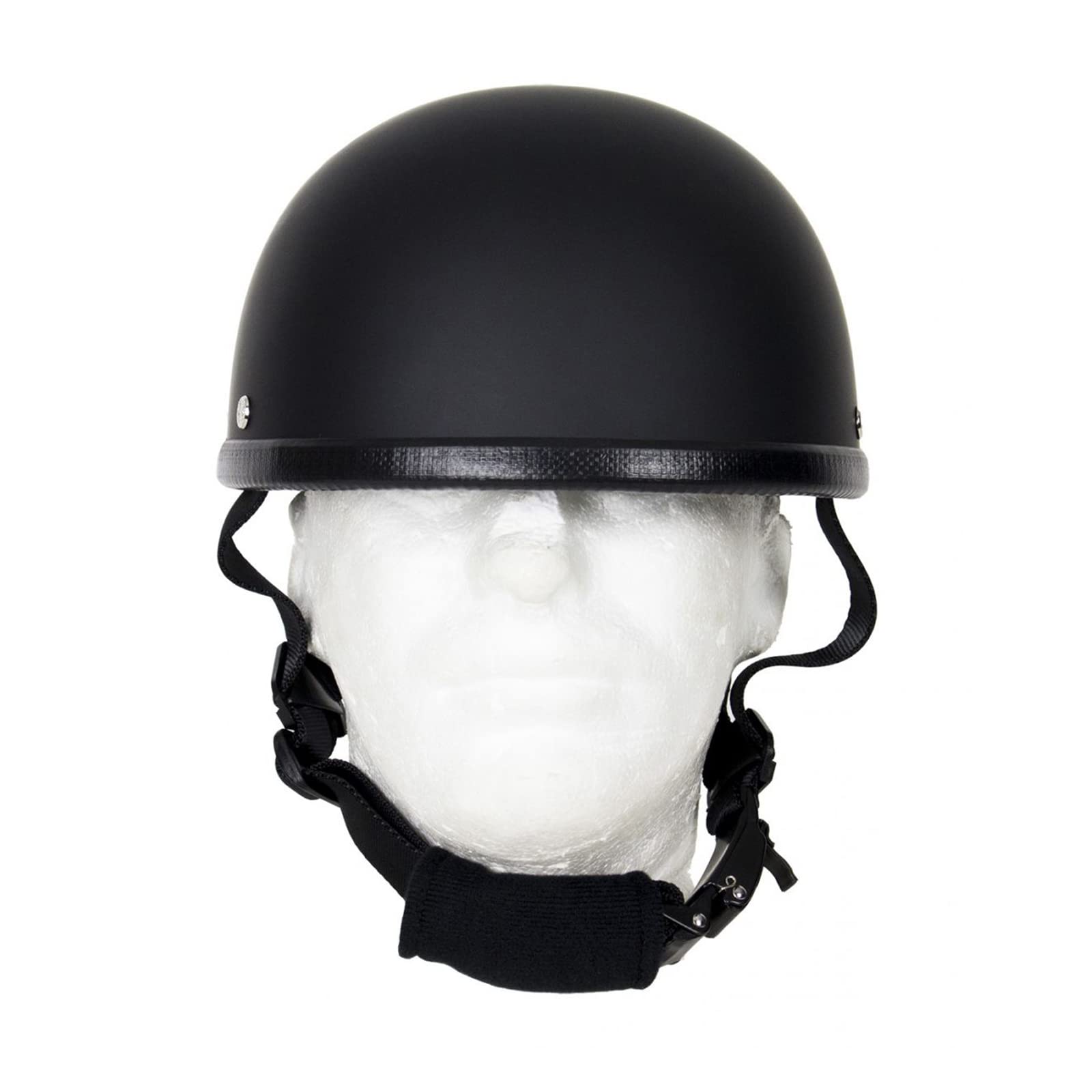 Basic Eagle Novelty Caps Light Weight German Novelty Headgear with Adjustable Chin Strap Cap with Liner Hat (US, Alpha, Medium, Black Matte)