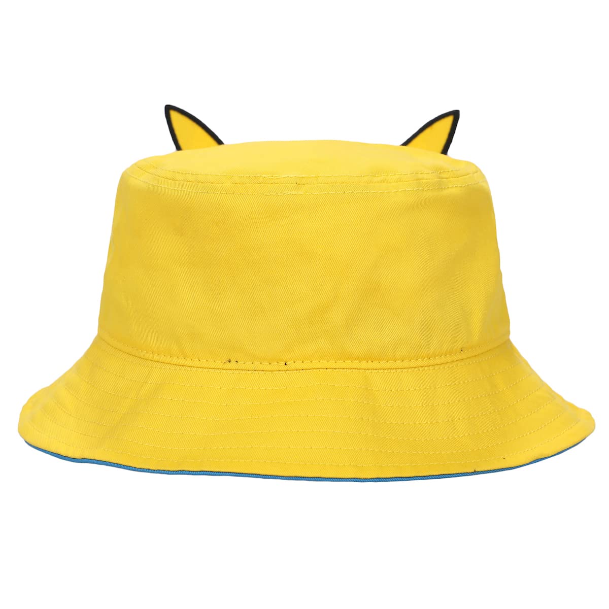 Pokemon Pikachu Big Face Unisex Adult Bucket Hat with 3D Plush Yellow