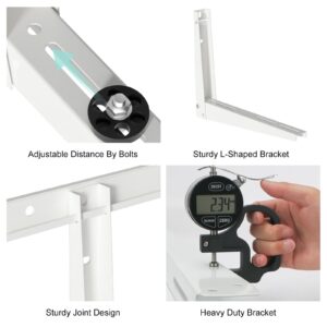 Outdoor Wall Mounting Bracket for Ductless Mini Split Air Conditioners Heat Pump Systems Support Up to 330lbs Universal 7000-18000 BTU