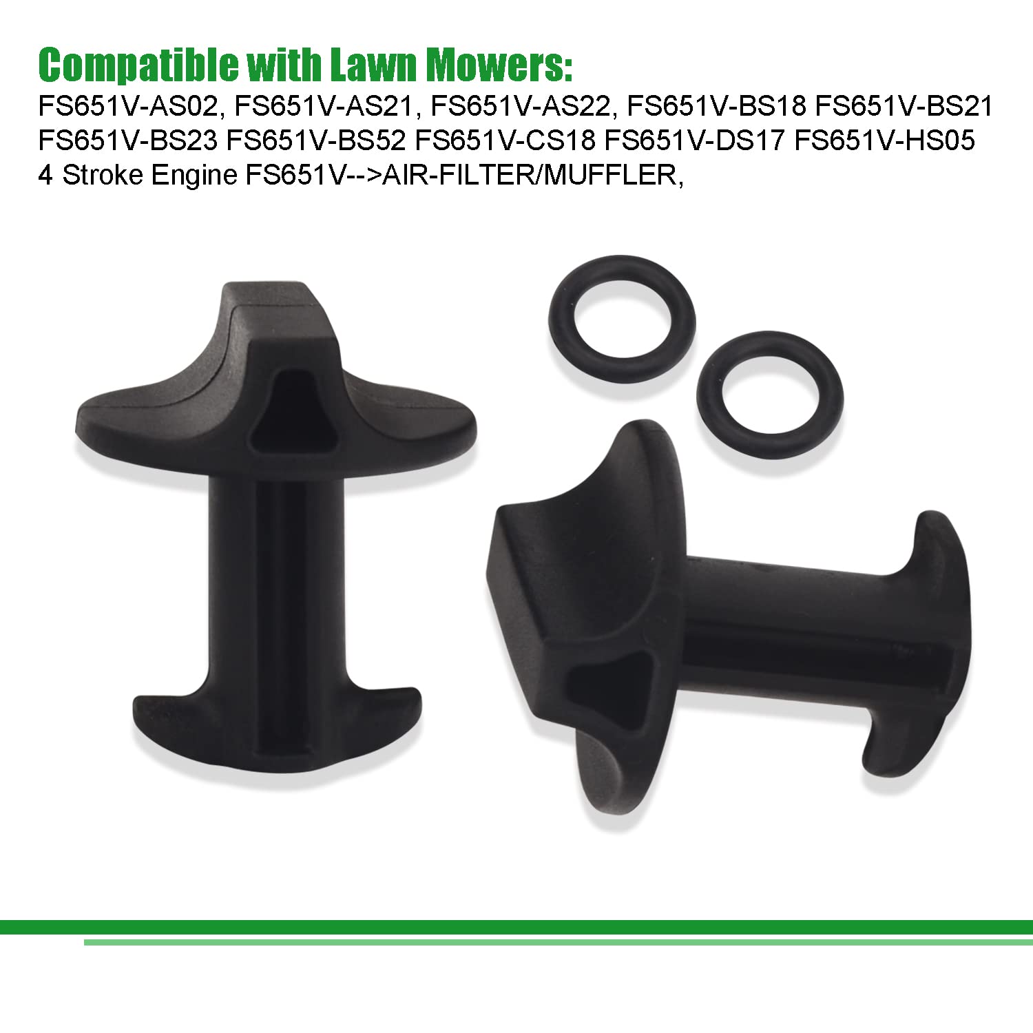 MWEDP 4-Pack 92210-1730 Air Filter Cover Lock with O-rings Compatible with Kawasaki FS691V FS651V FS730V FS541V FS600V FT691V FT730V Lawn Mowers