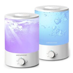 h1-xit 2 pack of mgeawise 3.5l top refill large openning cool mist humidifiers for babies, bedroom, nursery, home and office | super quiet ultrasonic vaporizer