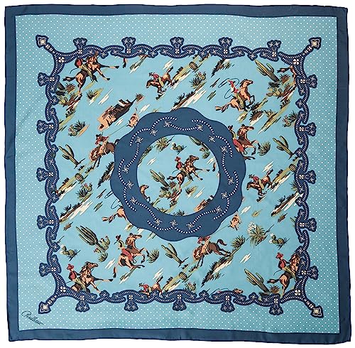 Pendleton Silk Scarf, Desert Riders Blue, 1-SZ