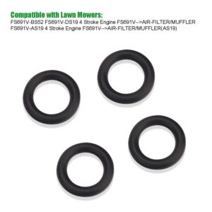 MWEDP 4-Pack 92210-1730 Air Filter Cover Lock with O-rings Compatible with Kawasaki FS691V FS651V FS730V FS541V FS600V FT691V FT730V Lawn Mowers