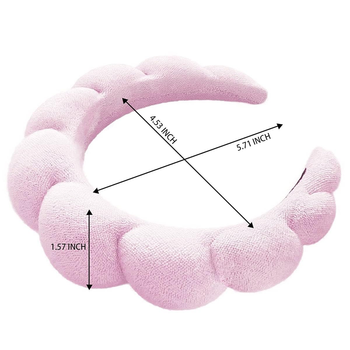 Blithetree Skincare Headband Spa Headband for Washing Face, Soft Preppy Makeup Headband for Face Washing, Skin Care Face Wash Headband Makeup Headbands for Women (Pink)