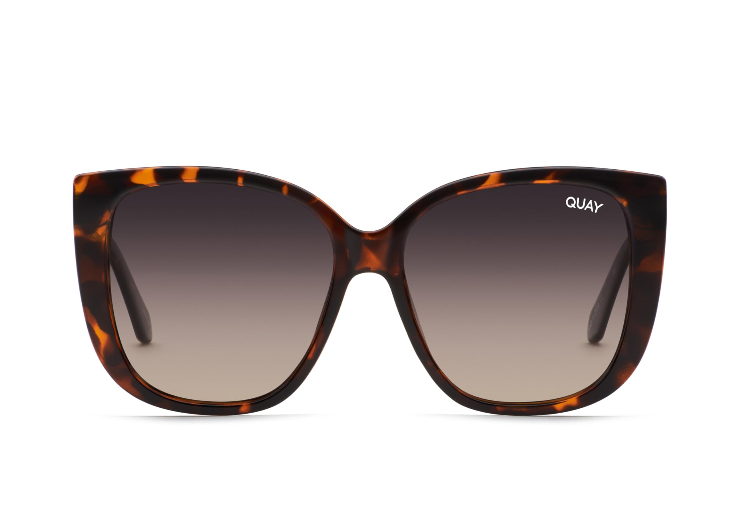 Quay - Womens Sunglasses, Polarized Square Lenses with UV Protection, Oversized Sunglasses (Ever After, Tortoise)