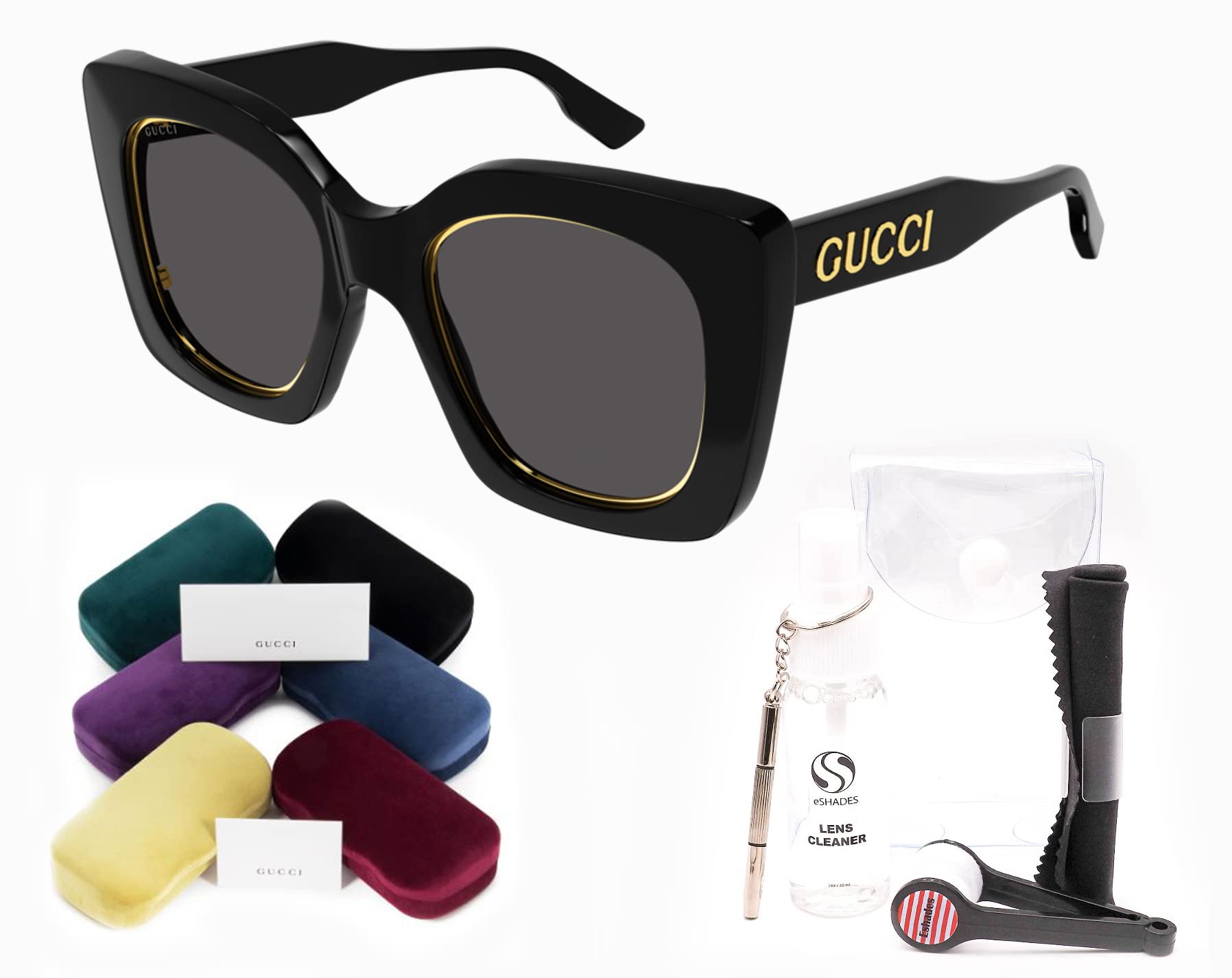 Gucci GG1151S Designer Cat Eye Shape Sunglasses: Cat Eye Frame Eyewear with Non-Polarized Lenses - Epitome of Luxury and Style