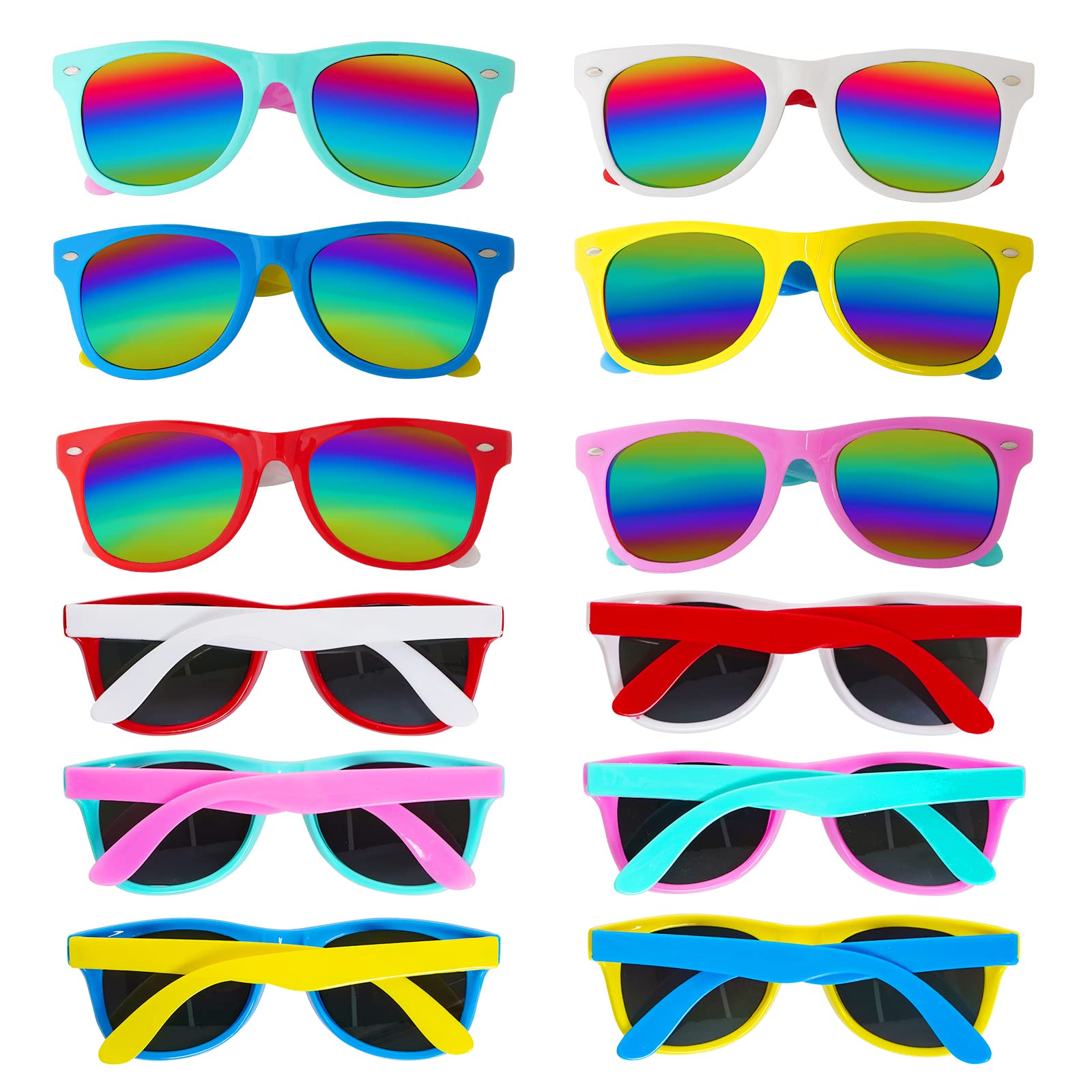 Yymobt Favor Sunglasses Gifts Packs Sunglasses, 12 pack Easter Halloween Party Sunglasses Classroom Graduation Birthday Supplies for Celebration