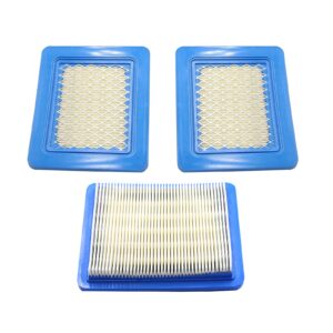 491588S Air Filter with 493537S Pre Filter(3+3 Pack) Compatible with Briggs and Stratton 491588 493537,Toro 20332,John Deere AM116236 Push Lawn Mower