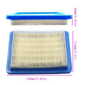 491588S Air Filter with 493537S Pre Filter(3+3 Pack) Compatible with Briggs and Stratton 491588 493537,Toro 20332,John Deere AM116236 Push Lawn Mower