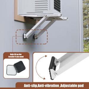 BJADE'S Window Air Conditioner Bracket No Drilling,Window AC Support Bracket,Universal A/C Units Mounting Brackets,Up to 200 lbs.Fits Single Or Double Hung Windows