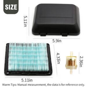 17211-ZL8-023 Air Filter 17231-Z0L-050 Cleaner Cover Replacement for Honda GCV135 GCV160 GCV190 Engine HRB216 HRB217 HRR216 HRS216 HRT216 HRX217 Pressure Washer Push Lawn Mower