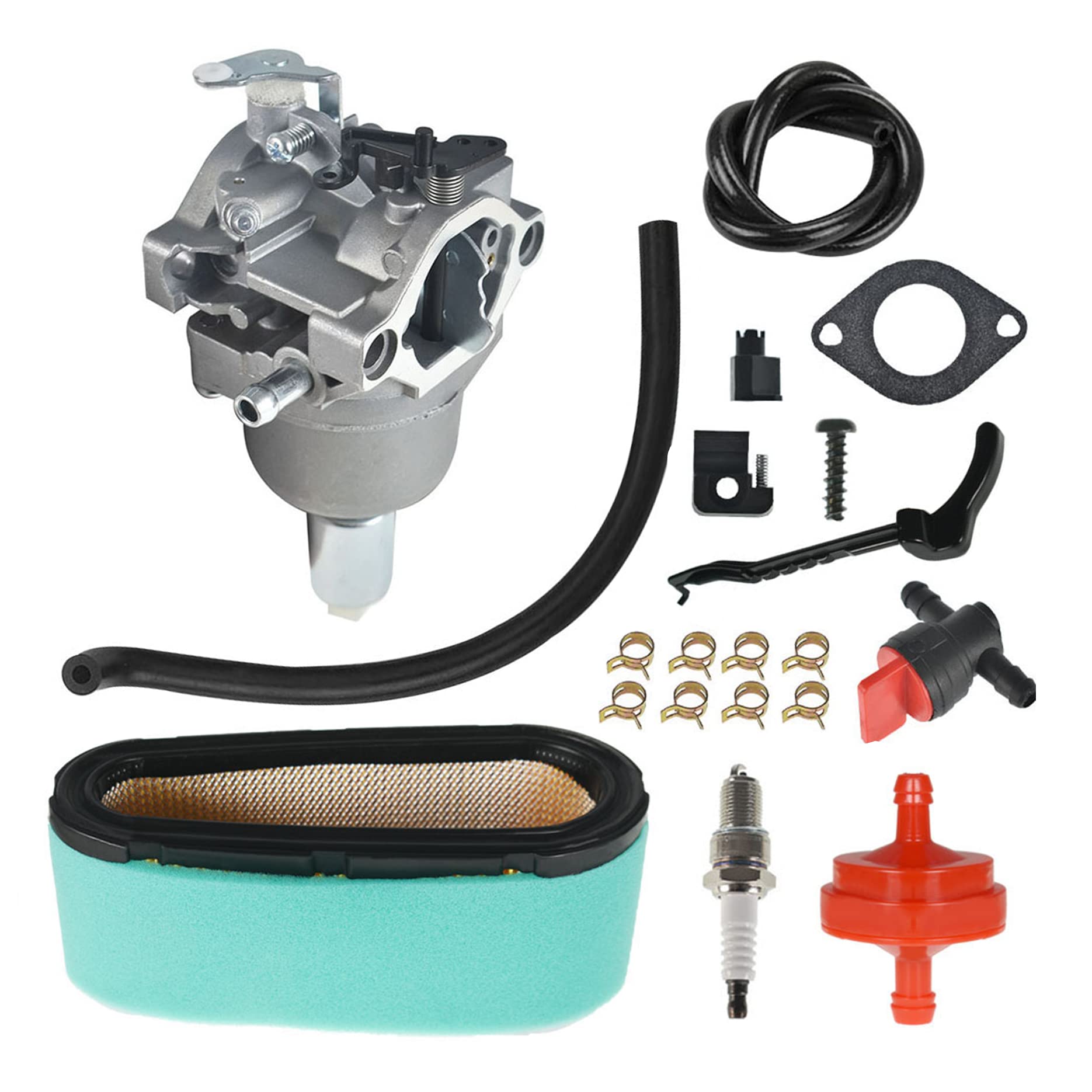 LiGuVCY Carburetor Kit Replacement for Briggs Stratton 799727 Engine Lawn Mower 496894S 496894 Air Filter