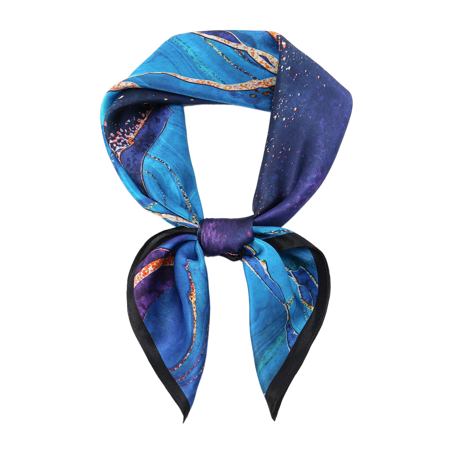 RIIQIICHY 100% Mulberry Silk Scarf Head Scarf for Women Hair Scarf Silk Scarf for Sleeping Hair Wrapping Square Neck Scarves