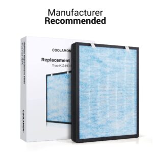 HSP002 True HEPA Air Filter Replacement Compatible with HATHASPACE Air Purifier 2.0 (H13 True HEPA)