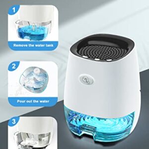 Dehumidifiers:Portable Dehumidifier for Home, Bedroom, Bathroom 35OZ Small Dehumidifiers Mini dehumidifier with Auto Shut-off, 7 Colors Night Lights, Ultra Quiet for Closet RV Office