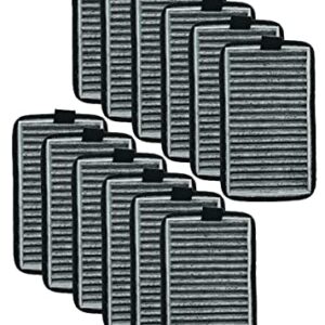 Nispira DSTx 2.0 Air Purifier Carbon HEPA Filter Replacement | Compatible with Clarifion Plug in Air Ionizer | Remove Smoke, Pet Dander, Odor | Pack of 12