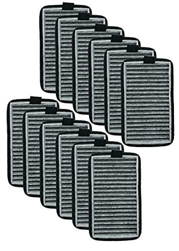 Nispira DSTx 2.0 Air Purifier Carbon HEPA Filter Replacement | Compatible with Clarifion Plug in Air Ionizer | Remove Smoke, Pet Dander, Odor | Pack of 12