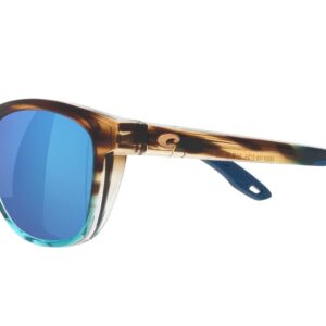 Costa Del Mar Woman Sunglasses Wahoo Frame, Blue Mirror Lenses, 54MM