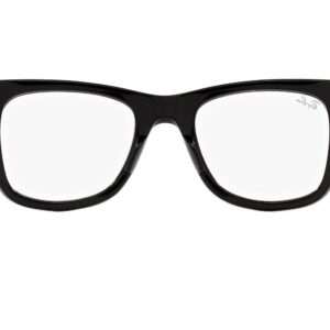 Ray-Ban RX0840V Mega Wayfarer Square Prescription Eyewear Frames, Black/Demo Lens, 51 mm