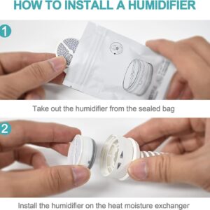 Humidx Plus Humidifier Filter Compatible with AirMini and N20 Connector, Includes 4pcs, Each one uses an Independent Sealed Package.