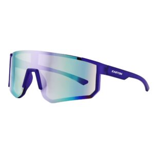 easton women's ghost shield sports sunglasses, purple, 128 mm