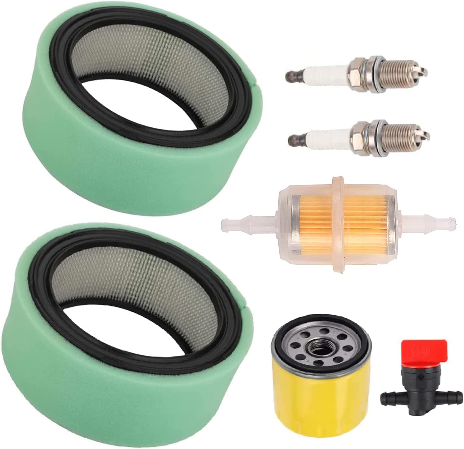 Hippotech 24-083-03-S 2408303 Air Filter Tune Up Kit with 24 083 02-S Pre Cleaner 52 050 02-S Oil Filter for Kohler 2408303 CV18-CV25 CH730-CH740 CV675-CV740 CH18-CH25 18HP-25HP Engine Lawn Mower