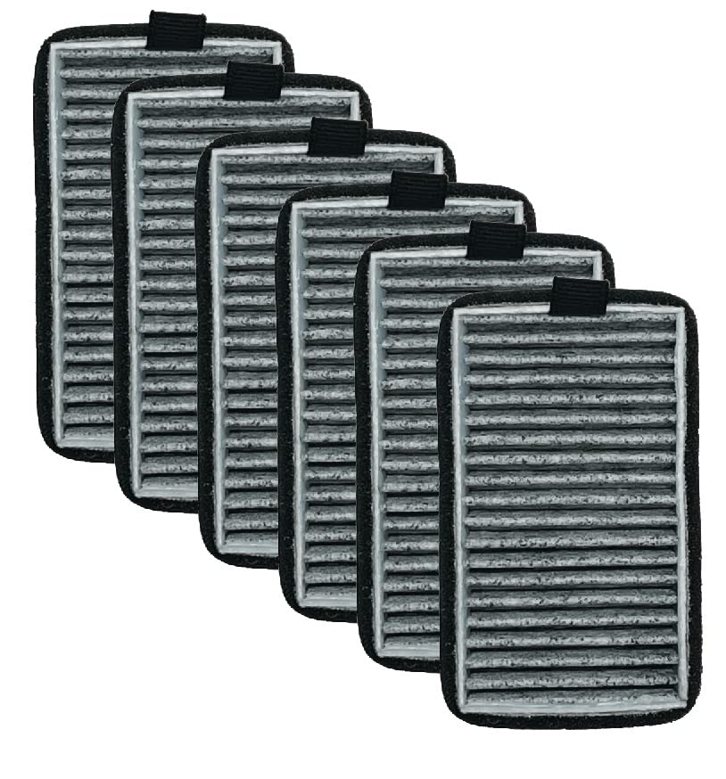 Nispira DSTx 2.0 Air Purifier Carbon HEPA Filter Replacement | Compatible with Clarifion Plug in Air Ionizer | Remove Smoke, Pet Dander, Odor | Pack of 6