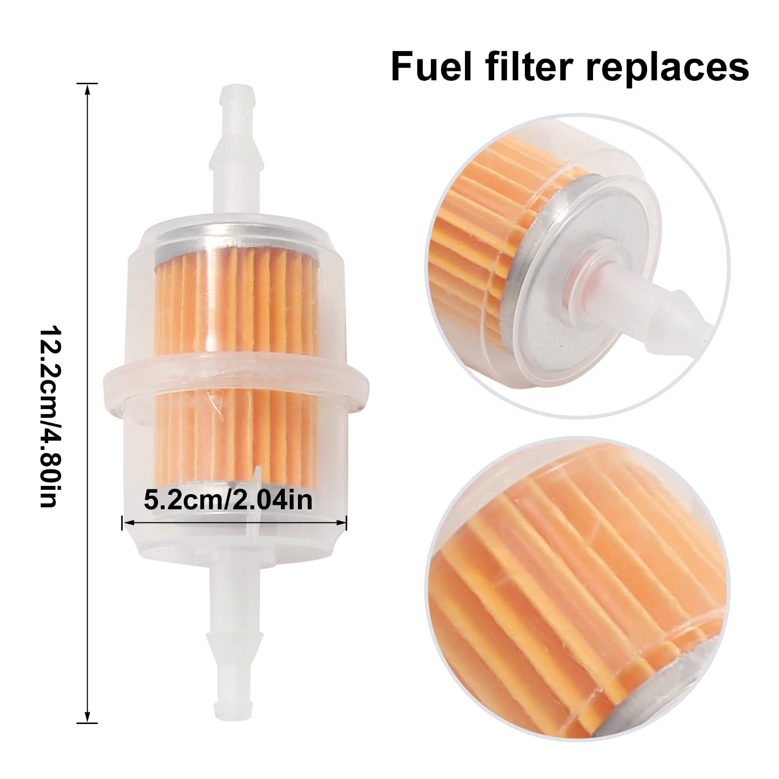 laffoonparts 32 083 09-S Air Filter + 24 393 04-S Fuel Pump Replacement for Kohler KT610 KT620 KT715 KT725 KT730 KT735 KT740 KT745 19HP-26HP 7000 Series Lawn Mower w/32 083 10-S Pre Cleaner