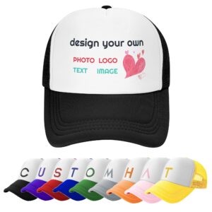 dargr custom trucker hats design your own for men and women use logo photo text from phone support group buy black