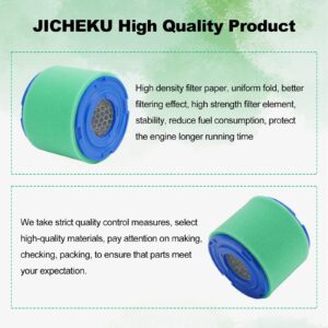 JICHEKU 393957 271794 Air Filter Fit for BS 393957 393957S 390930 4106 24519 7-18 HP Horizontal Engines JD PT9334 LG393957S LG393957 PT4301 Lawn Mower Ariens 02451900 24519 with 270782 Pre Filter