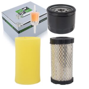 partszen yth24v48 air fuel oil filter fit for husqvarna yth24v54 yta22v46 yth18542 yth24v54 for john deere d110 d130 d140 l105 l107 l108 la135 for john deere am125424 gy20577 miu14395 gy20577