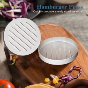 QUINGLU Burger Press 100 Patty Papers, Non-Stick Hamburger Press Patty Maker, Meat Beef Cheese Burger Maker, Veggie Burgers Sausage Patties Crab Cakes Patty Maker for Outdoor Camping