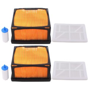 ApplianPar Air Filter and Fuel Filter for Husqvarna K760 K770 Concrete Cut Off Saw Power Cutter Replaces 525470601 574362302 525470602 Set of 2