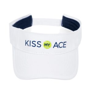 funny tennis visor - gift for tennis players white