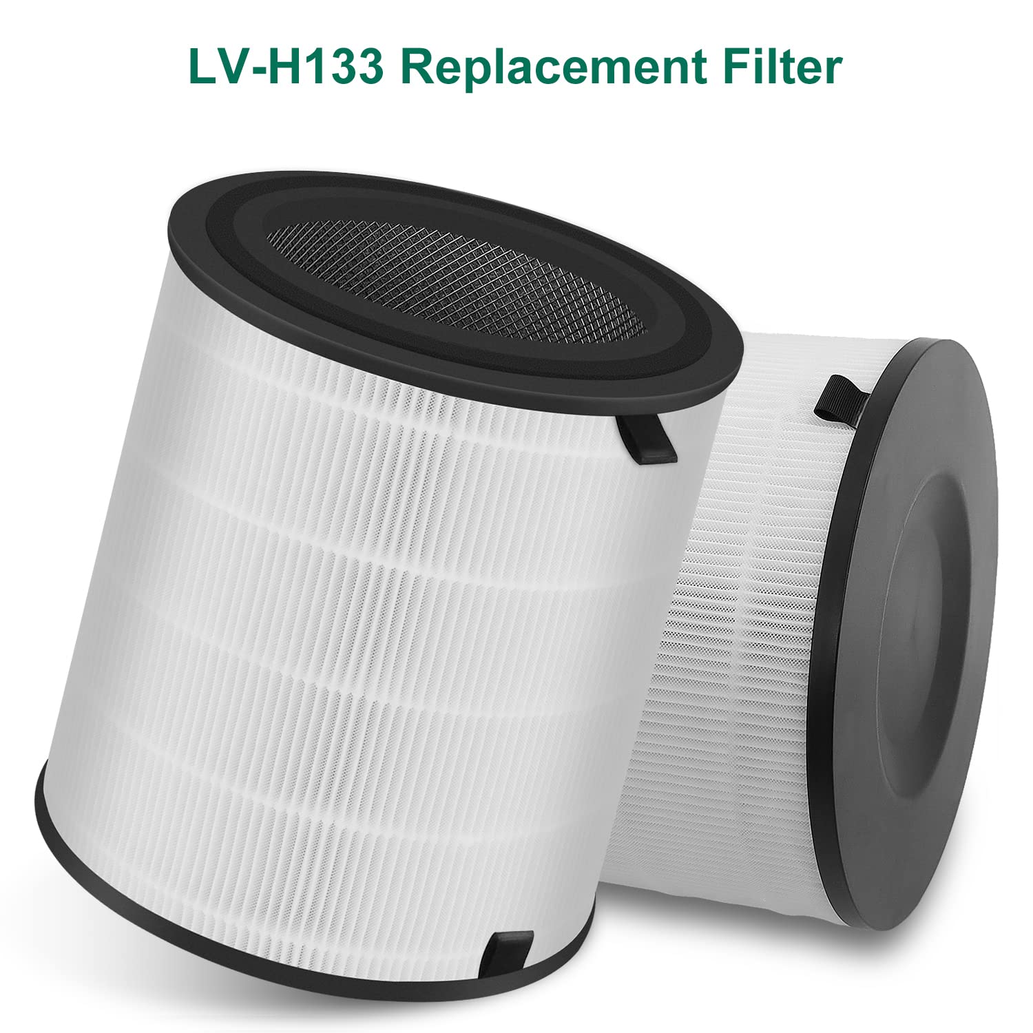 NXBHG LV-H133 Replacement Filter Compatible with LEVOIT LV-H133, NXBHG Grade True and Activated Carbon Filter, Part No. LV-H133-RF