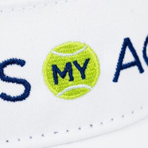 Funny Tennis Visor - Gift for Tennis Players White