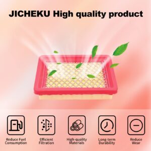 JICHEKU 951-15245 Air Filter Compatible with MTD 951-15245 751-15245 Cub Cadet 490-200-M065 159cc 1X65 5X65 6X65 8X65 196cc 5X70 6X70 7X71 Engines(2Pack)