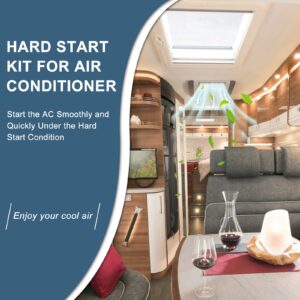 8333A9021 Air Conditioner Hard Start Kit AC Hard Start Kit,Start the AC Smoothly by Fetechmate Replacement 8333A9021 PKG 8335-9021 9333-9021 105620-10-70 Capacitor Hard Start Kit