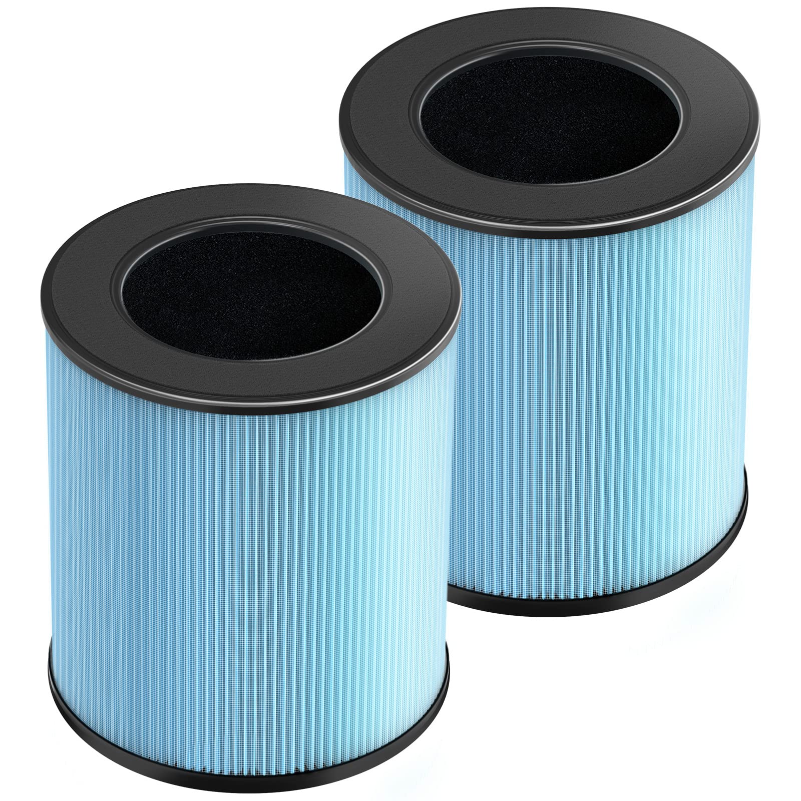 2 Pack MK-03 Air Filter Replacement Compatible with MK-03 Air Purifier, 4-in-1 MK-03 MJ003H High-Efficiency H13 HEPA Filter for POMORON MJ003H Air Cleaner, Compare Part MG03JHLX/DH-JH03/MJ003H-RF