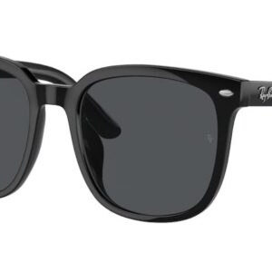 Ray-Ban RB4401D Square Sunglasses, Black/Dark Grey, 57 mm