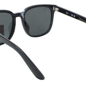 Ray-Ban RB4401D Square Sunglasses, Black/Dark Grey, 57 mm