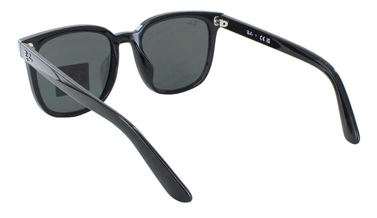 Ray-Ban RB4401D Square Sunglasses, Black/Dark Grey, 57 mm